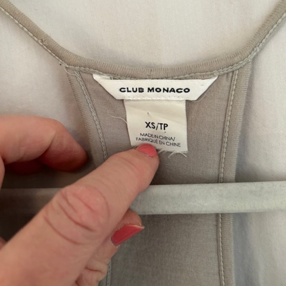 Club Monaco XS Ruffled Tank - Picture 4 of 4